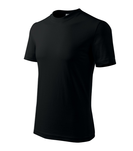 TRICOU CLASIC UNISEX, NEGRU - imagine 3