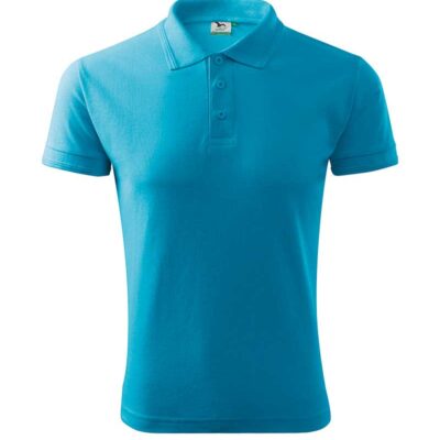 tricou-casual-polo-barbati-turcoaz