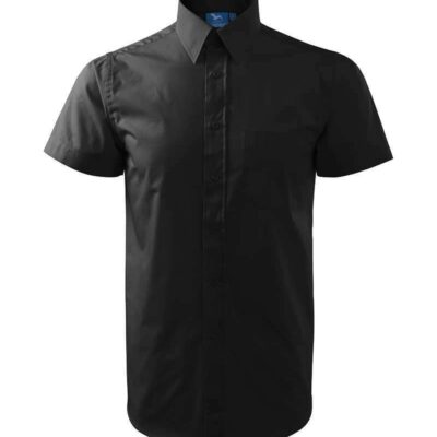 camasa-personalizata-maneca-scurta-barbati-negru
