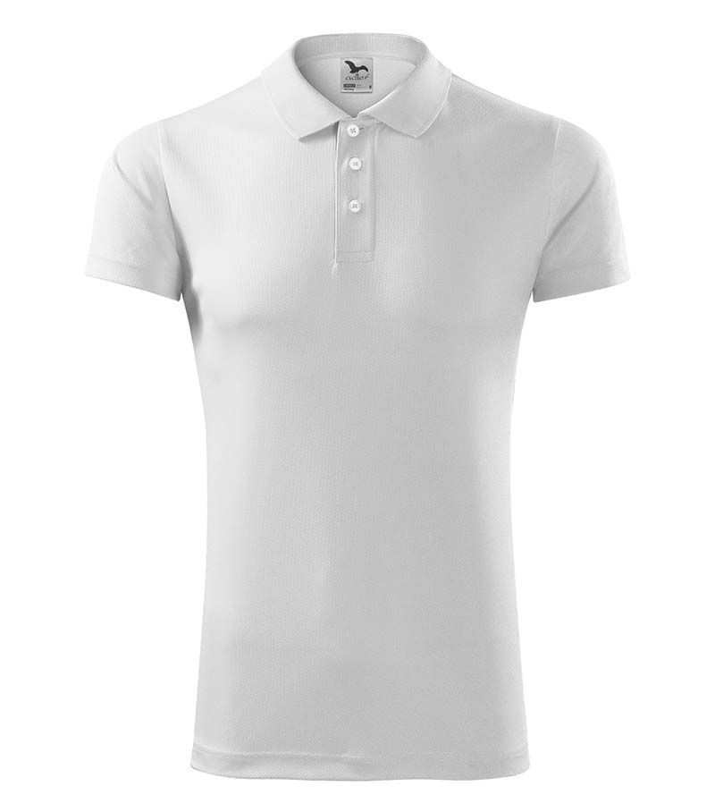 tricou-sport-polo-unisex-alb