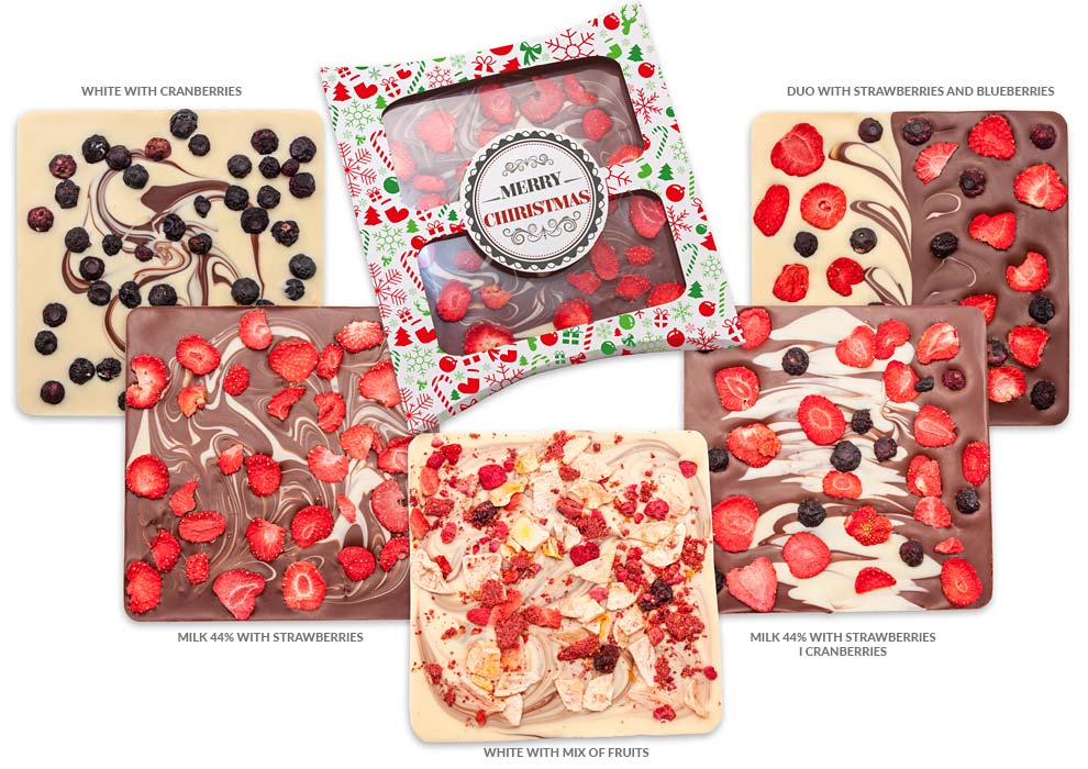 CIOCOLATA BELGIANA PERSONALIZATA HAPPY CHRISTMAS - imagine 3