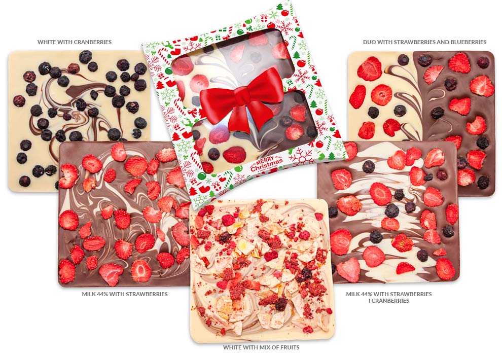 CIOCOLATA BELGIANA PERSONALIZATA HAPPY CHRISTMAS - imagine 4