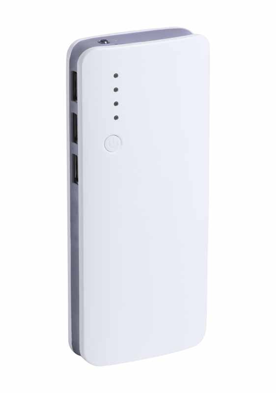 BATERIE EXTERNA PERSONALIZATA 3 PORTURI USB 10000mAh CALTO ALB/ROSU - imagine 2