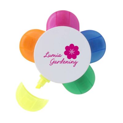 set-markere-evidentiatoare-5-culori-amias-alb