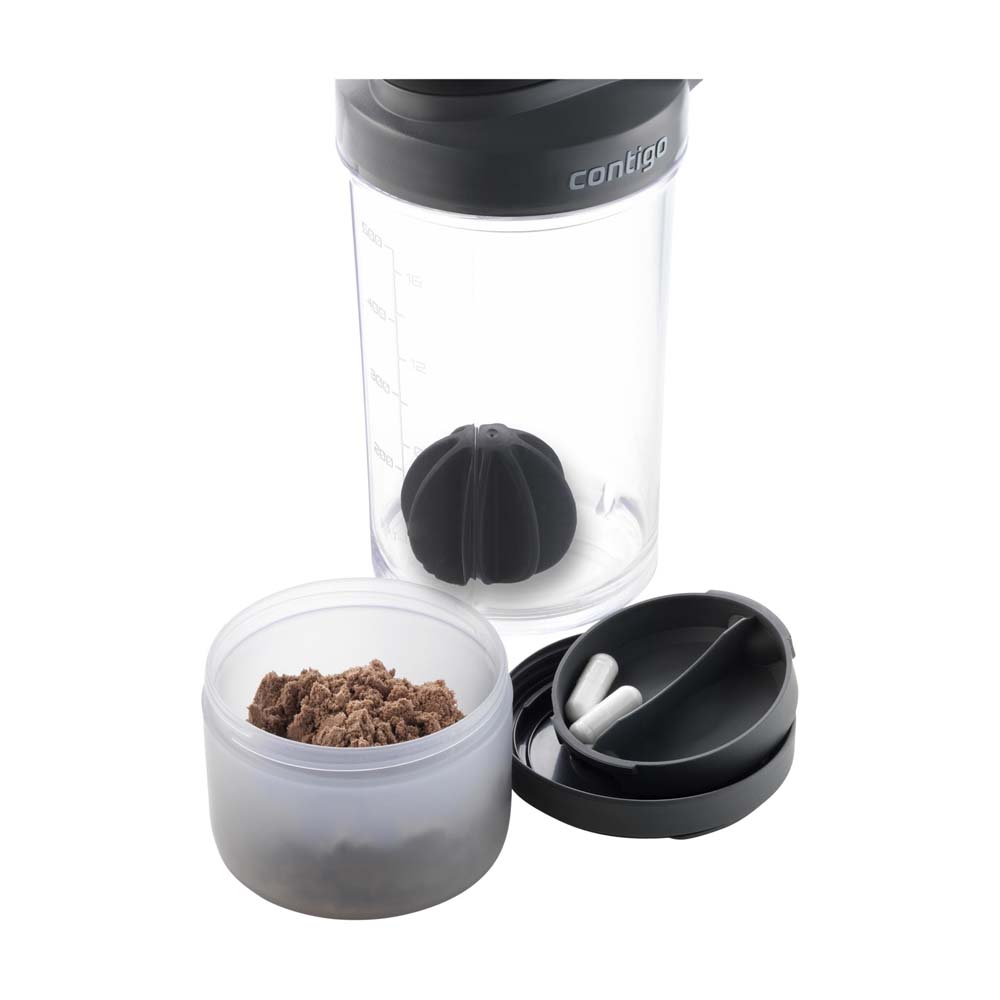 PAHAR SHAKER PERSONALIZAT 650ML ESCURAL NEGRU - imagine 3