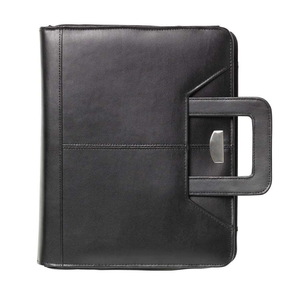 MAPA PIELE NATURALA PERSONALIZATA A4 CARNADE NEGRU - imagine 4
