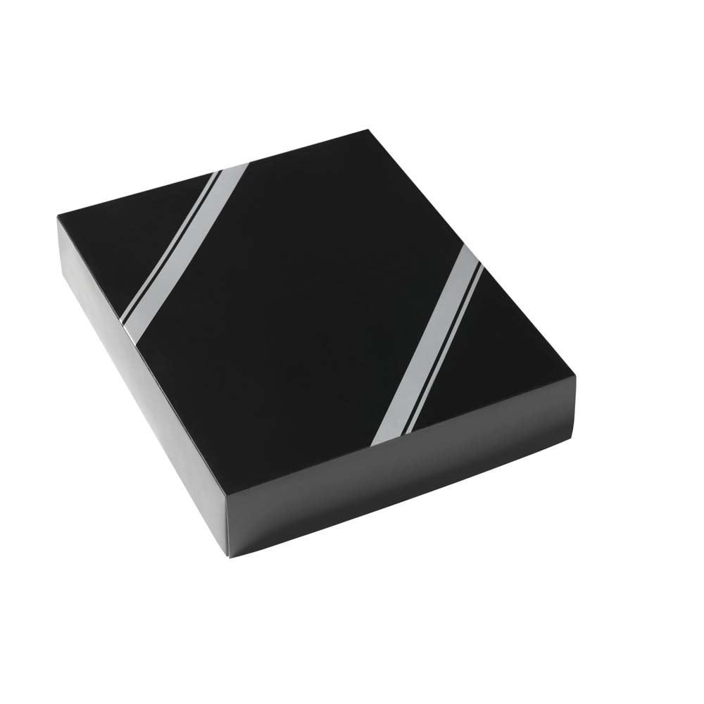 MAPA PIELE NATURALA PERSONALIZATA A4 CARNADE NEGRU - imagine 2