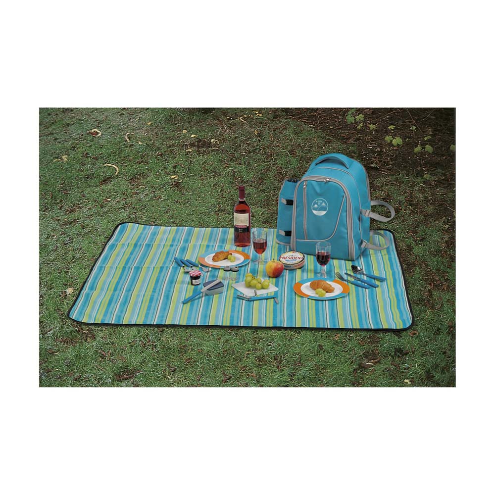 RUCSAC PICNIC ECHIPAT COMPLET 4 PERSOANE FAO ALBASTRU - imagine 2