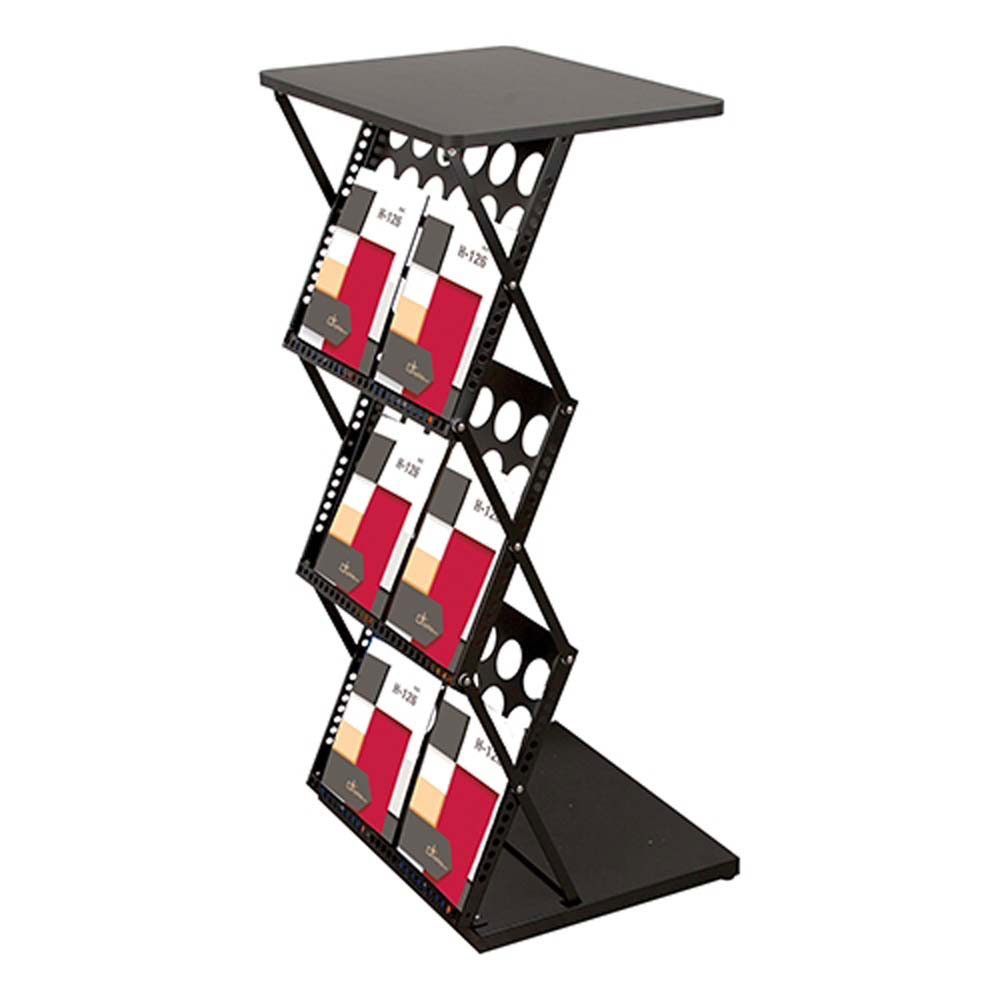 raft-cataloage-cu-masa-expo-negru