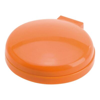 perie-pliabila-personalizata-design-rotund-cu-oglinda-adriatica-portocaliu