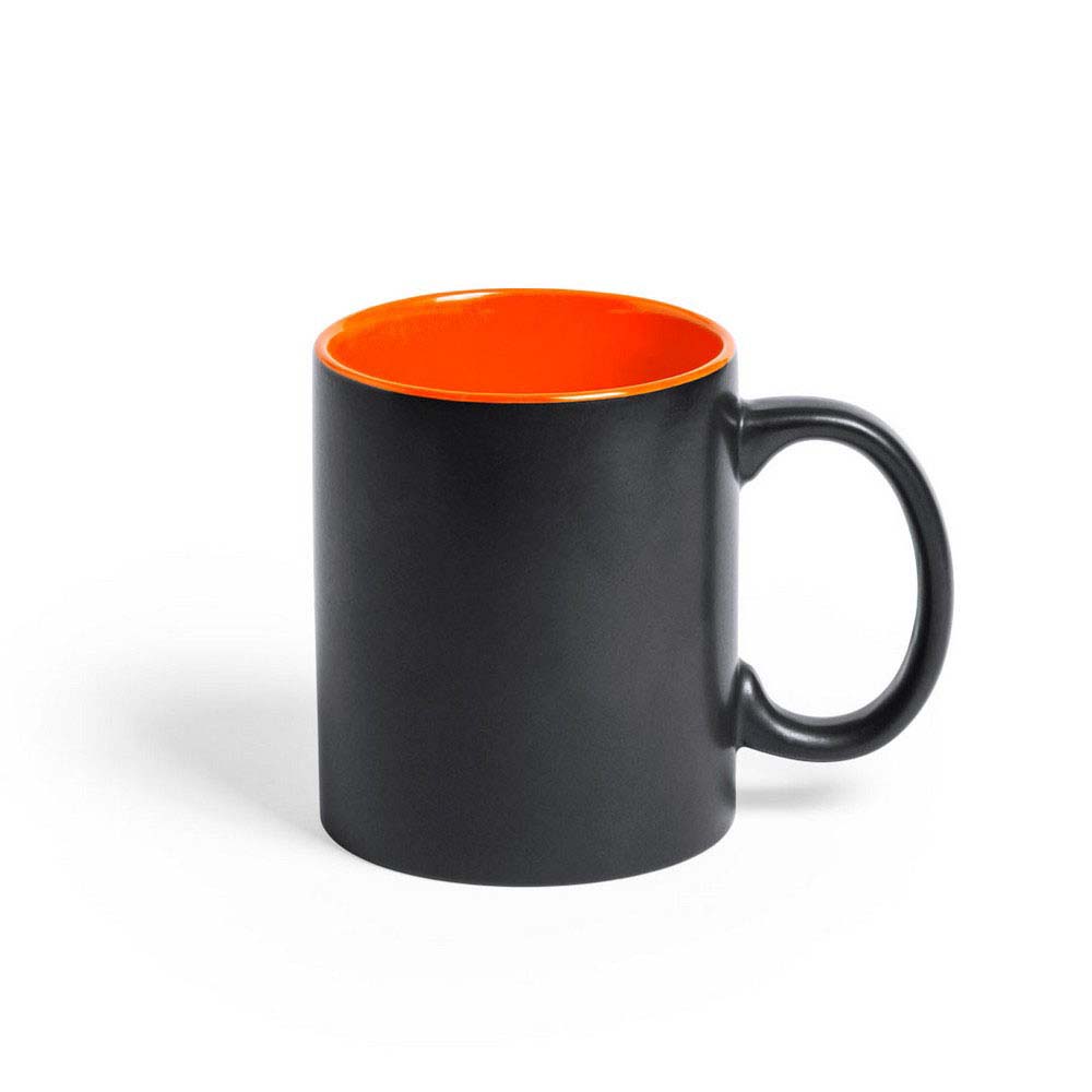 CANA CERAMICA PERSONALIZATA 350ML INTERIOR COLORAT ALTOFONTE VERDE/NEGRU - imagine 5