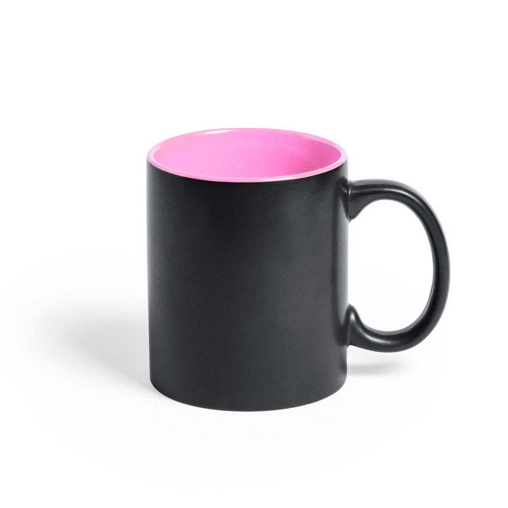 CANA CERAMICA PERSONALIZATA 350ML INTERIOR COLORAT ALTOFONTE VERDE/NEGRU - imagine 2