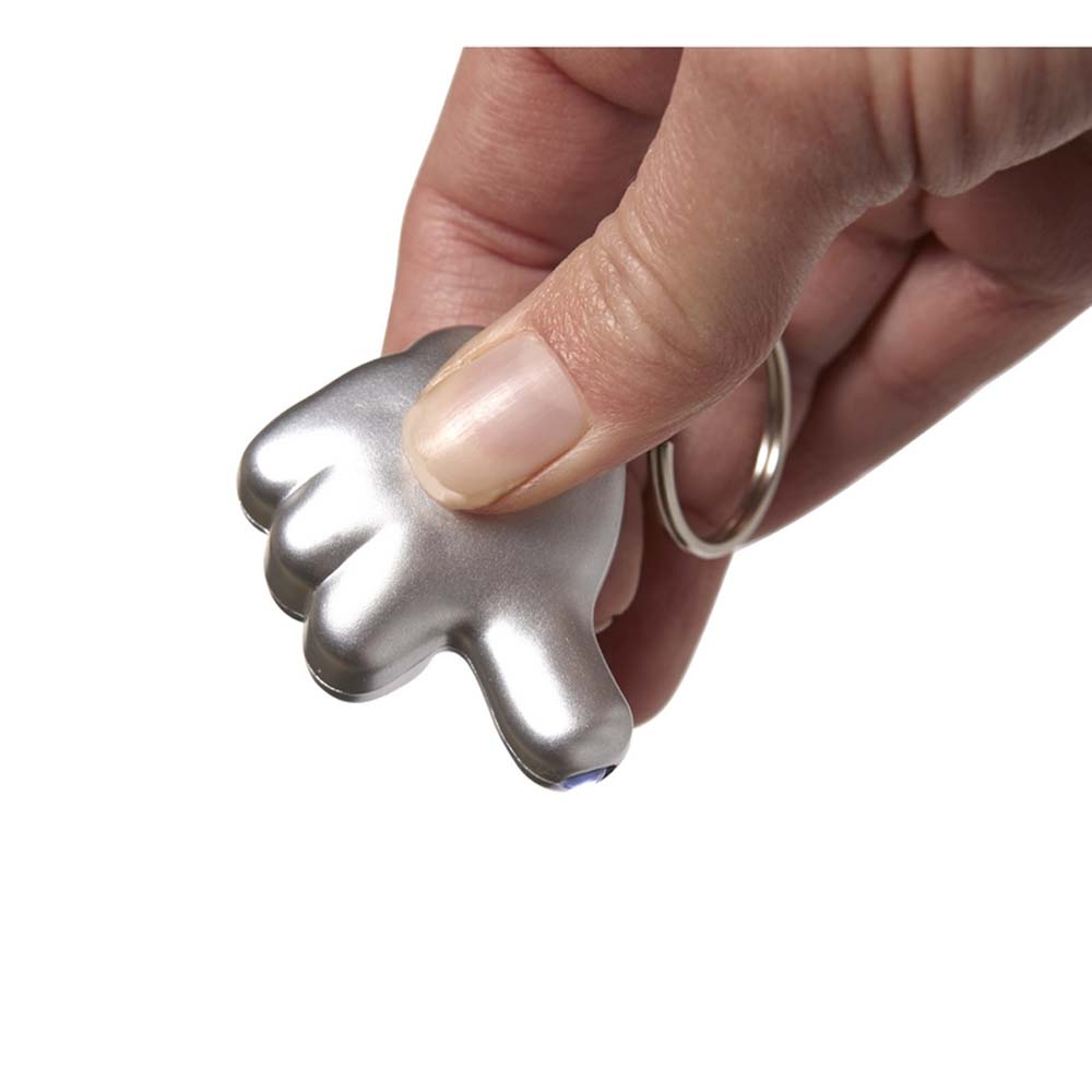 BRELOC LANTERNA PERSONALIZAT LIKE BUTTON ARGINTIU - imagine 3