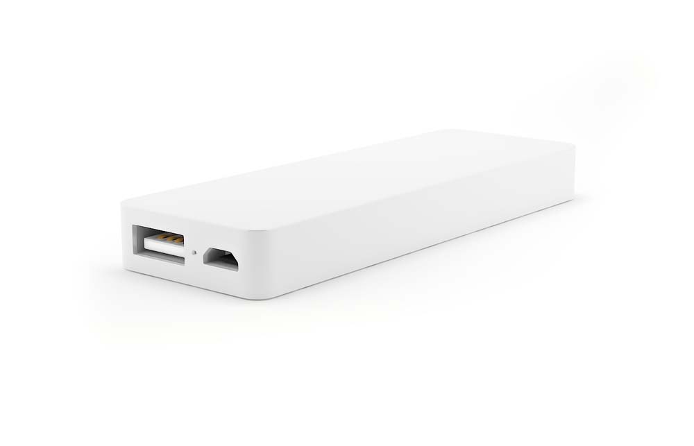 BATERIE EXTERNA PERSONALIZATA 3000 mAh REAL ALB - imagine 2