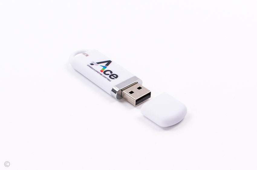 USB PLASTIC PERSONALIZAT 4GB RIBEIRA ALB - imagine 2