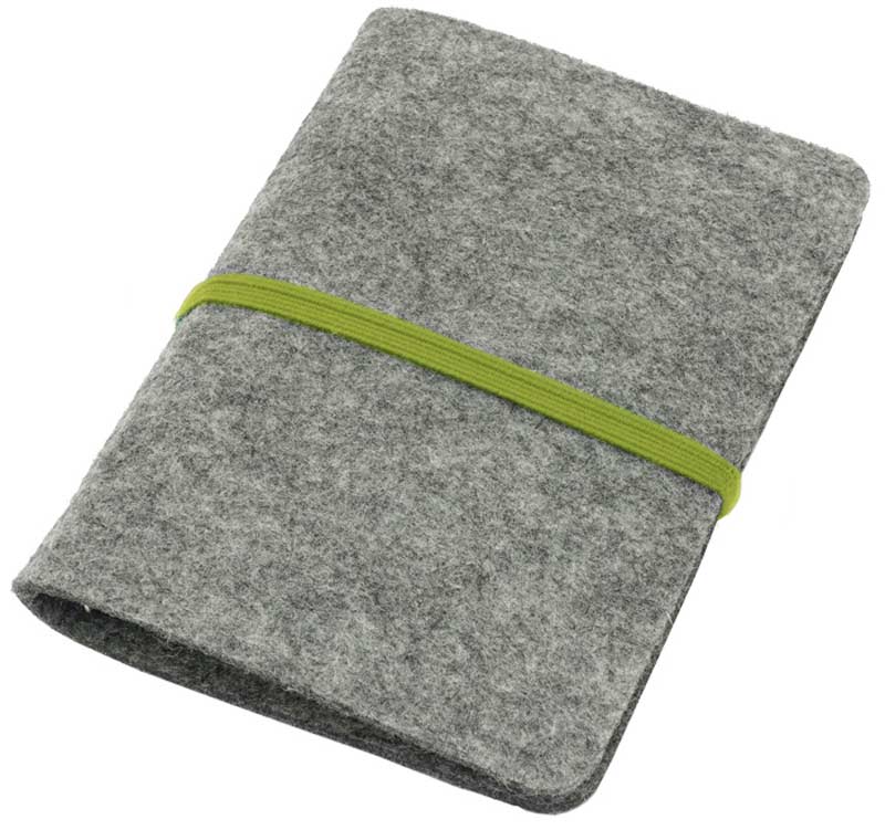 ORGANIZER PERSONALIZAT A6 COPERTA FETRU BRACIANO GRI/ROSU - imagine 3