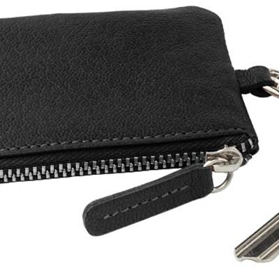 port-chei-personalizat-piele-naturala-bregano-negru