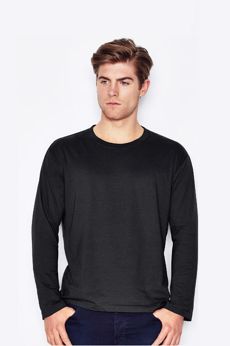 tricou-personalizat-basic-long-barbati-negru