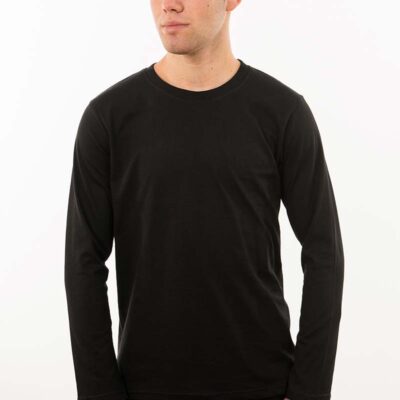 tricou-personalizat-casual-long-barbati-negru