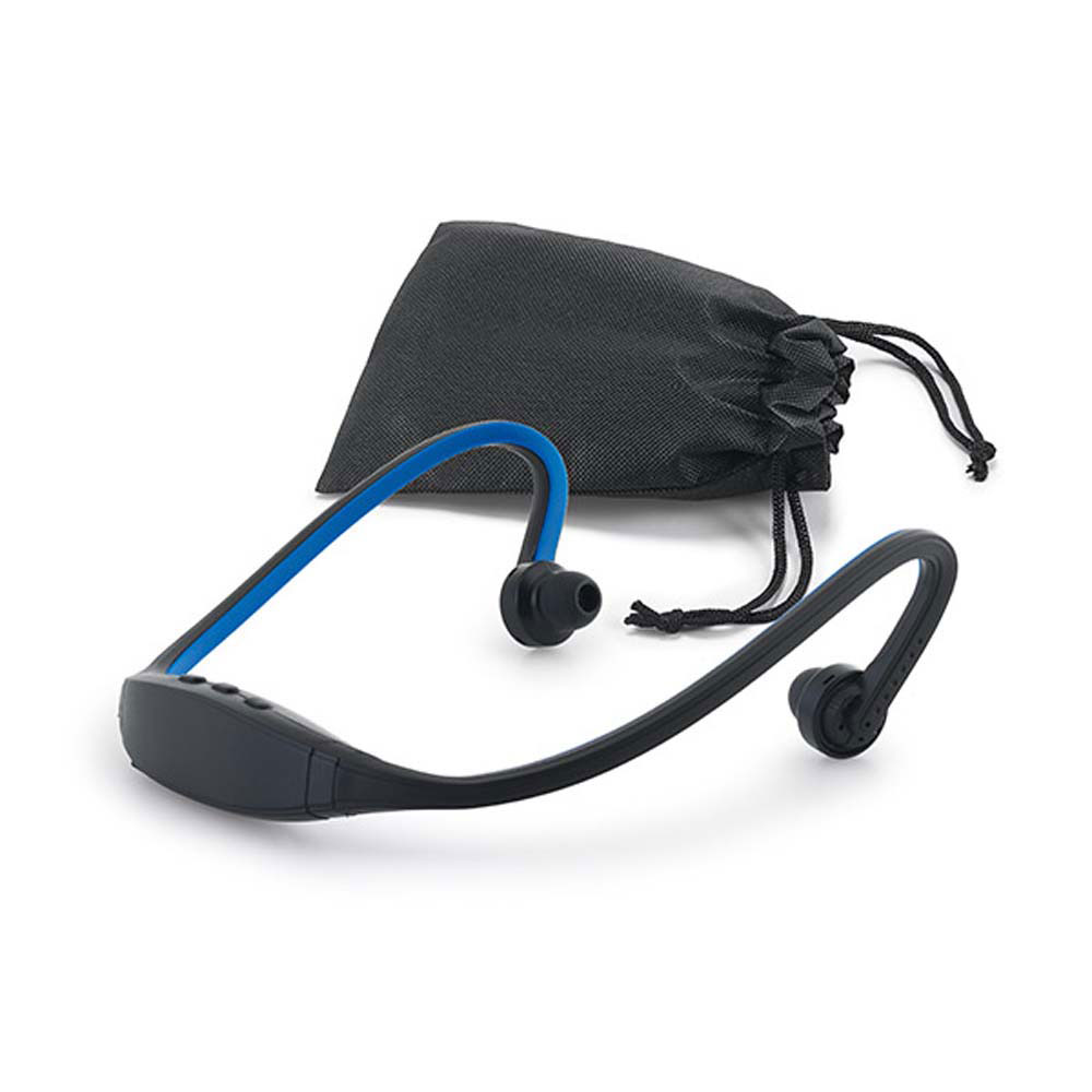 CASTI AUDIO BLUETHOOTH SPORTISIMO NEGRU/ALBASTRU - imagine 3