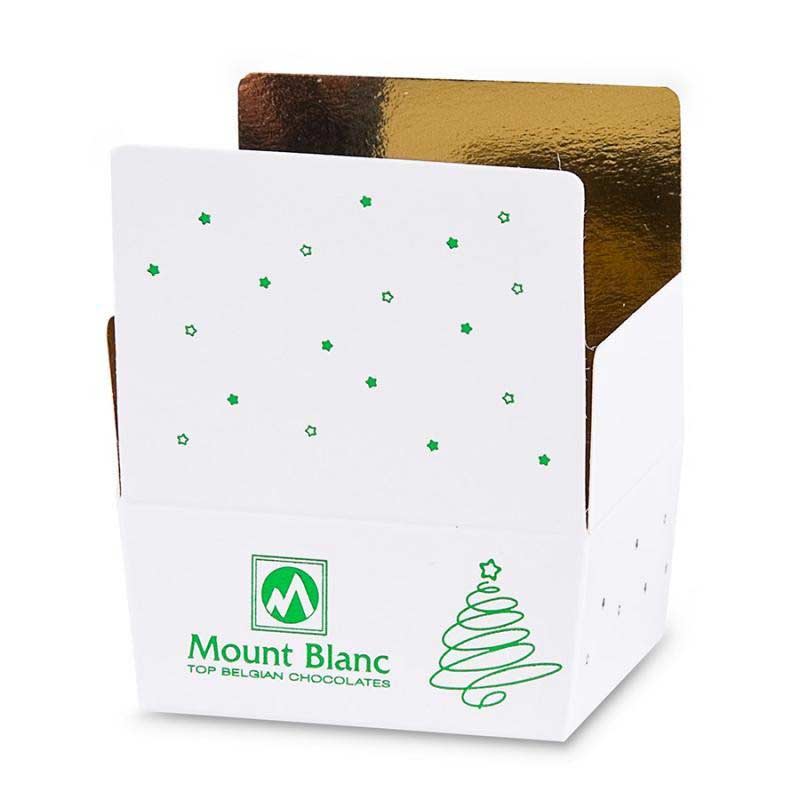BOMBOANE BELGIENE PERSONALIZATE MINI BALLOTIN WHITE CHRISTMAS TREE NO. 2 - imagine 2