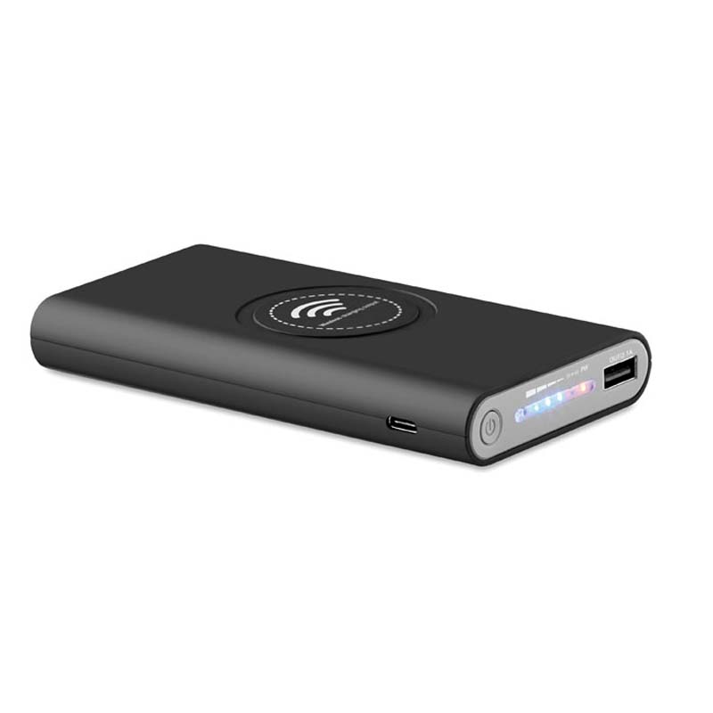 BATERIE EXTERNA CU INCARCARE WIRELESS 8000mAh CAMPOTO NEGRU - imagine 3