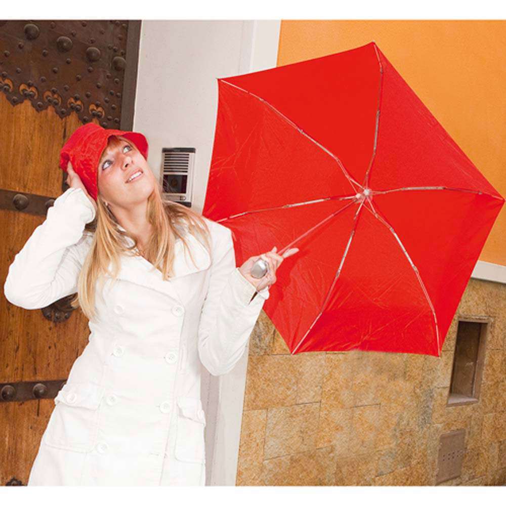 set-umbrela-si-palarie-raining-rosu