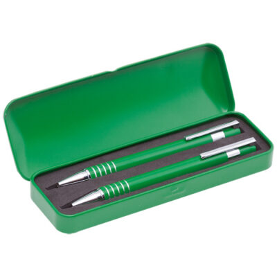 set-instrumente-de-scris-metalice-sheridan-verde