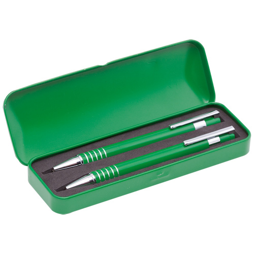 set-instrumente-de-scris-metalice-sheridan-verde
