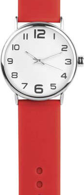 ceas-unisex-analog-curea-silicon-daily-rosu