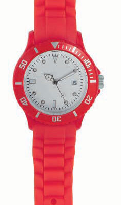 ceas-unisex-analog-curea-silicon-truly-rosu