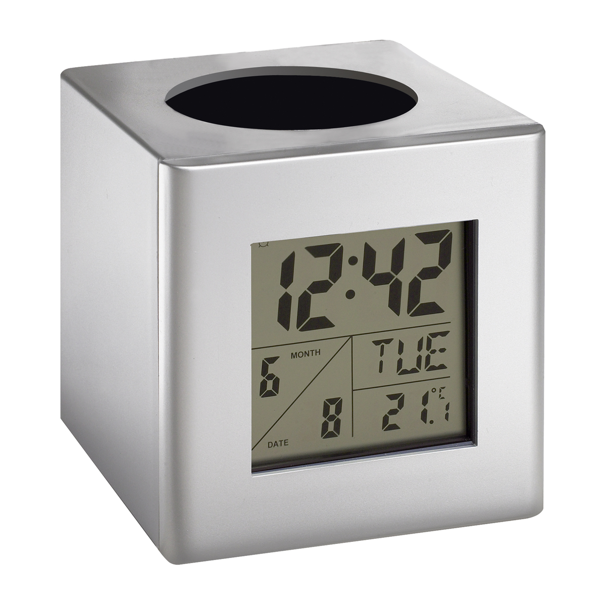 ceas-birou-cu-suport-personalizat-pixuri-simba-gri