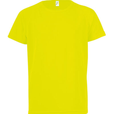 tricou-sporty-copii-galben-neon-1