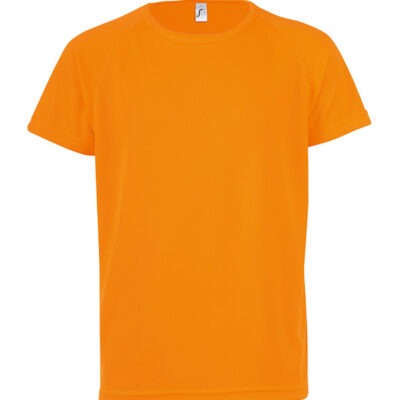 tricou-sporty-copii-portocaliu-neon-1