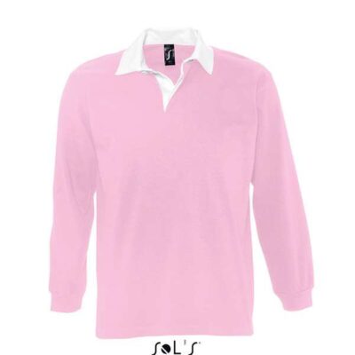 tricou-polo-bicolor-barbati-roz