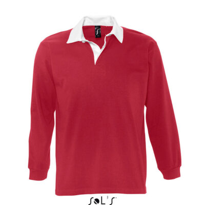 tricou-polo-bicolor-barbati-rosu
