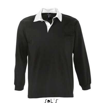 tricou-polo-bicolor-barbati-negru