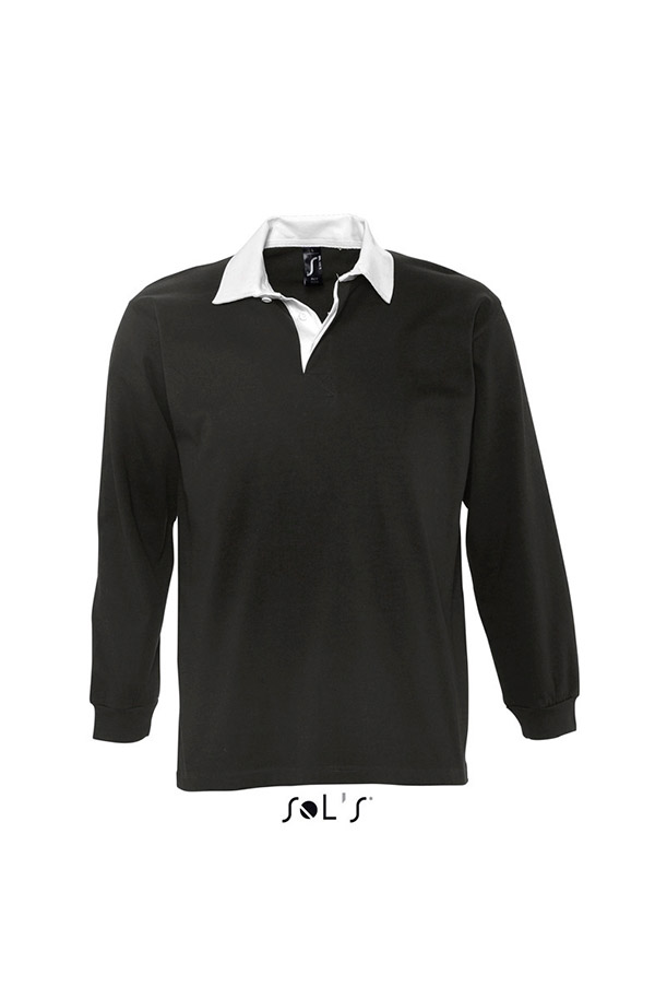 tricou-polo-bicolor-barbati-negru