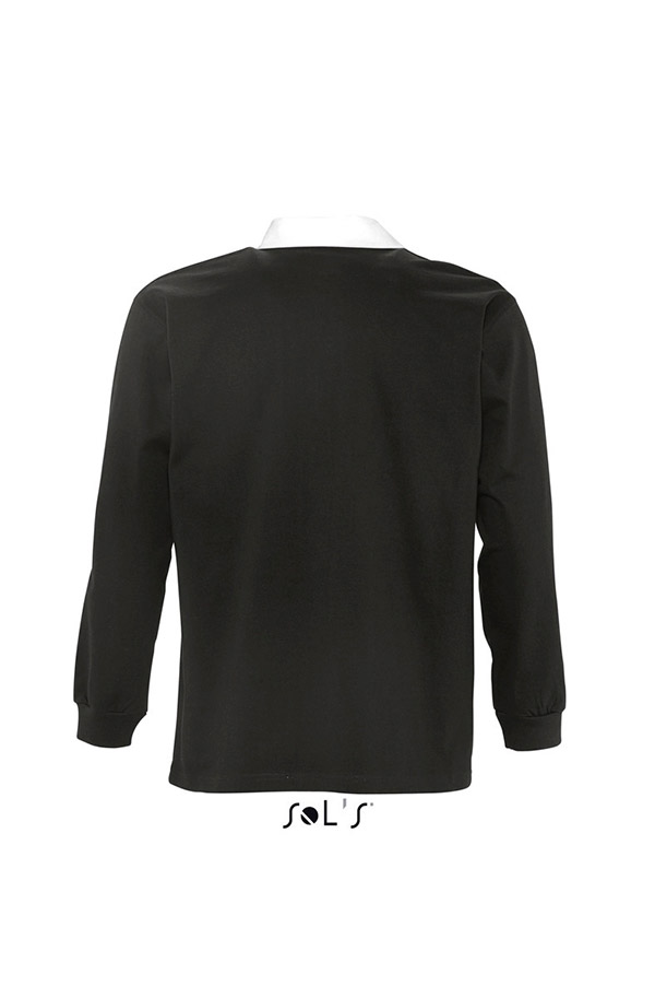 TRICOU POLO BICOLOR BARBATI NEGRU - imagine 3