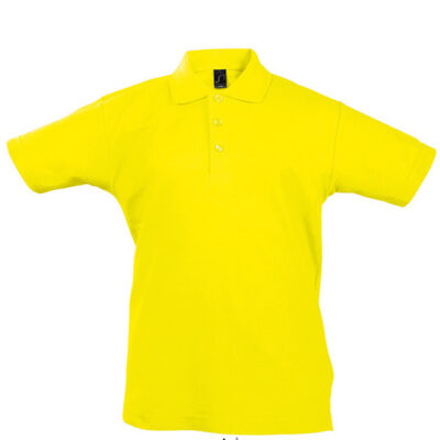 tricou-polo-summer-copii-galben-deschis-1