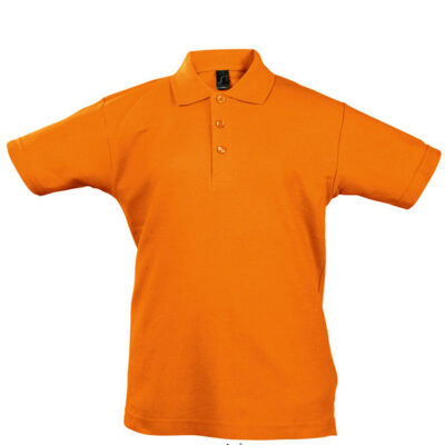 tricou-polo-summer-copii-portocaliu-1