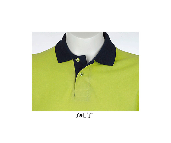 TRICOU POLO NIGHTLIFE UNISEX VERDE/BLEUMARIN - imagine 2