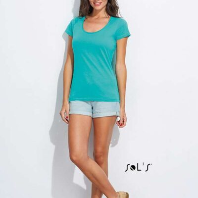 tricou-summertime-dama-turcoaz