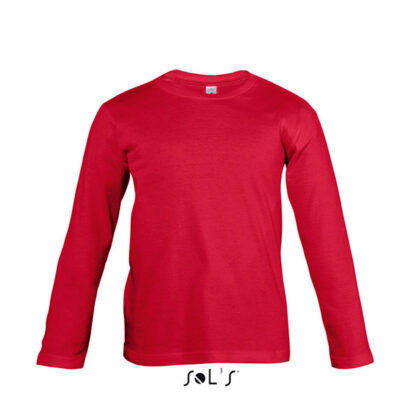 bluza-imprimata-basic-long-copii-rosu