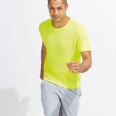 tricou-sporty-barbati-verde-neon