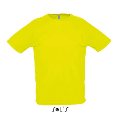 tricou-sporty-barbati-galben-neon-xxxl
