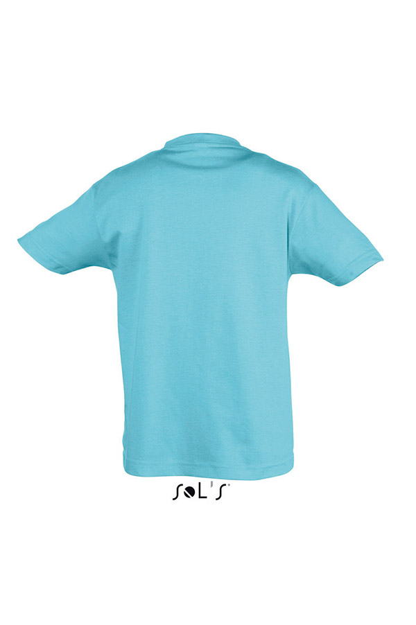 TRICOU SIMPLU COPII ALBASTRU DESCHIS - imagine 3