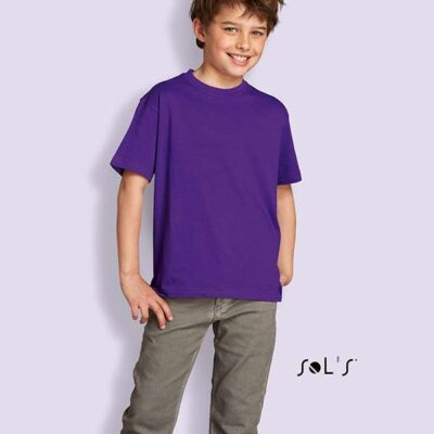 tricou-simplu-copii-violet-inchis-1