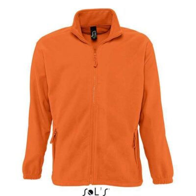 jacheta-fleece-north-barbati-portocaliu-xxxl