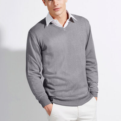 pulover-office-cu-anchior-barbati-gri